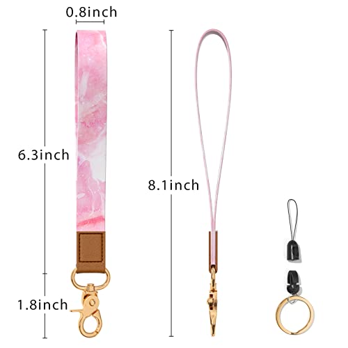 Image of Wrist Lanyard Key Chain, Wristlet Strap Keychain Holder for Women Men Car Keys Wallet Card Phone