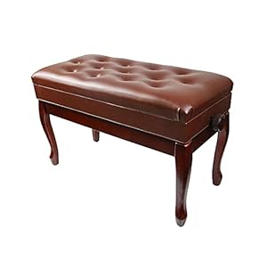 GPAIHOMRY Lederen gewatteerde Piano bankkruk, toetsenbordkrukken, 10CM hoogte hydraulische tillen, 76 x 36 x 48-58CM…