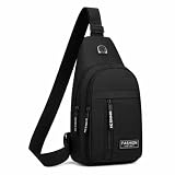 Mini Mochila Transversal Bolsa Tiracolo Pochete Alça Ajustável Saída Fone