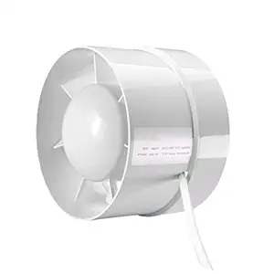 Phenovo 5'' Inch Duct Fan Exhaust Vent Air Cooled Hydroponic Inline Blower 240m3/hr (White)