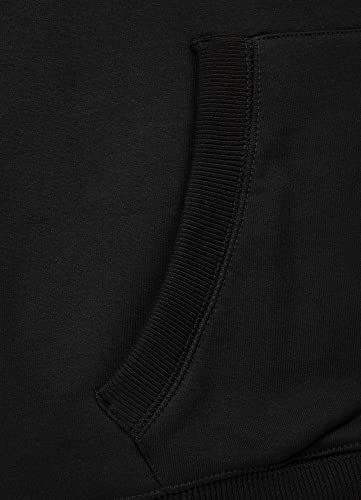 PITBULL Męska bluza z kapturem Pit Bull West Coast bawełna pomarańczowe logo, czarny, M