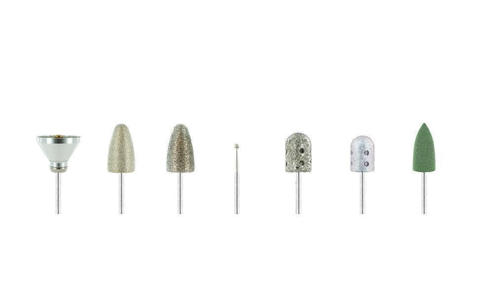 Medicool Pedicure Bit Kit | Pro Bits for Manicure and Pedicure Grinding Polishing Smoothing Nail Care | KIT-PedKit2