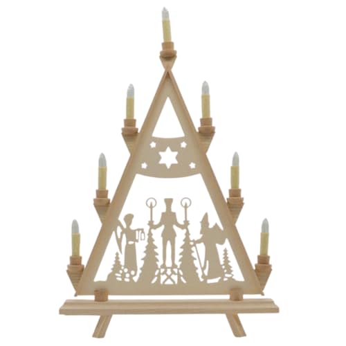 Schwibbogen Erzgebirge Bergmann 29 Erzwelt - Lichterbogen DBR37 – Holz Schwedenleuchter – Schwibbogen...