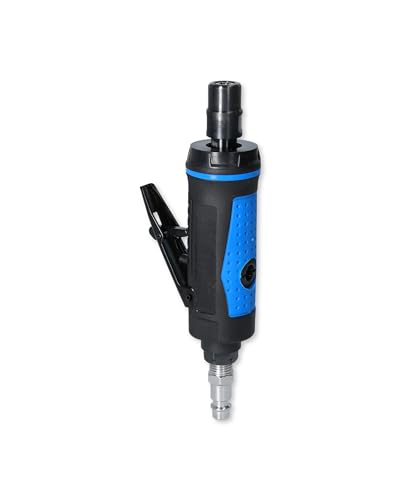 BRILLIANT TOOLS Mini Stabschleifer Druckluft gerade BT160702 22.000 U/min I Geradschleifer mit Drehzahl-Regulierung durch Regulierungsschraube I Mit 3 + 6mm Spannfutter