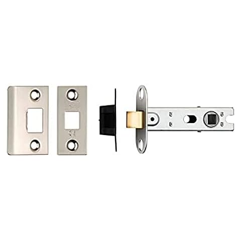 Carlisle Brass BTL30 BTL30SN 76MM CE B/T Tubular MORTICE Latch Square, Satin Nickel, 3" Cover