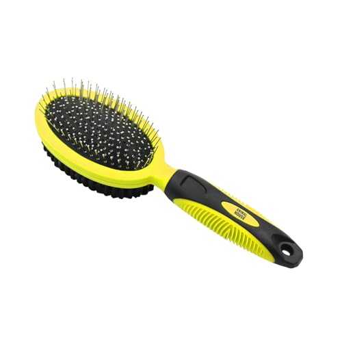 Animal House - Duo-Care Comfort-Bürste: Professionelle Massage und Reinigung für Hunde und Katzen (1, 2in1)