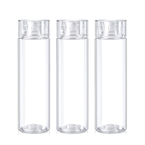Image of H2O 1 Litre Each Water Bottle Set of 3- Crystal Clear, BPA-Free, Breakproof & Leakproof | Fridge Safe Transparent PET Bottles | Made in India | Ideal for School, Office, Kitchen & Travel