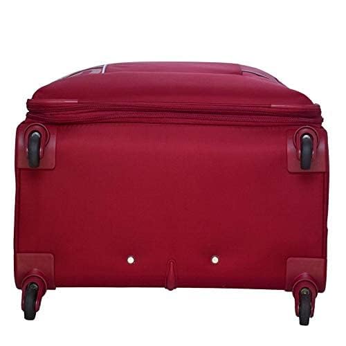 Image of Skybags Softsided 8-Wheel Hardside Trolley Bag | Anti-Theft Zipper | 3-Digit Lock | 5 Year Warranty (C.RED)