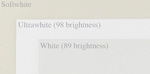 Miniatura 2 de Ultrawhite I-Tone Smooth 12-x-18 Papel ligero multiusos paquete de 500 – Papel de papel de 148 GSM (texto de 40/100 libras), papel fino de gran