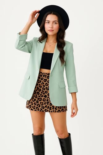 Image of KOTTY Womens Soild Regular fit 3 /4 Sleeve Formal -Casual Blazer