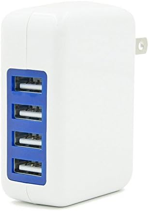 Esonstyle 15W 5V/3.5A Family-Sized 4 Port Desktop USB Wall Charger Travel Power Adapter for phones and tablets of many kinds, Most Other 5V USB-Charged Devices