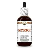 Myrrh Alcohol-Free Liquid Extract, Organic Myrrh (Commiphora myrrha) Gum Resin Glycerite Natural Herbal Supplement, Hawaii Pharm, USA 2 fl.oz