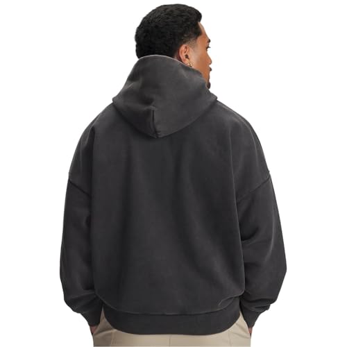 Pull à capuche UA Icon molleton lourd Under Armour noir XXL chaud et isolant - 5