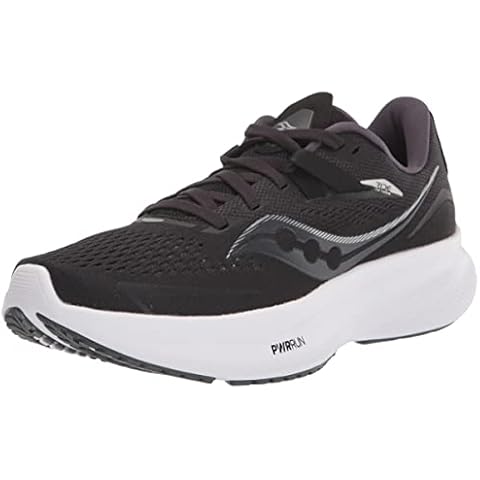 Saucony Ride 15 Women's Running Shoes, Black/White Cover