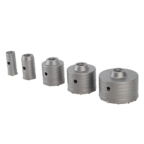Set Professionale di 9 Seghe a Tazza per Calcestruzzo, Kit Punte per Trapano da 30mm a 100mm con Custodia Resistente
