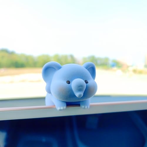 Image of Cute Furry Animal Rear View Mirror Accessories, Car Dashboard Decoration | Soft Texture, Car Interior Accessories, Ornament for Car Screen, Rearview Mirror or Computer Monitor