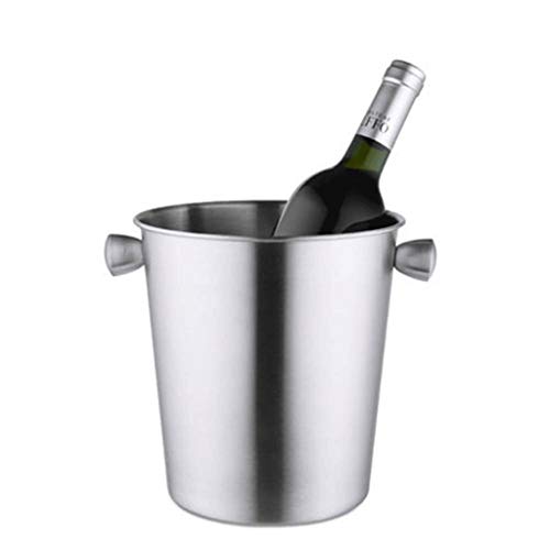 Cubo de hielo de acero inoxidable con acabado elegante para servicio de barware en eventos 4