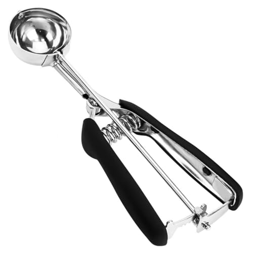 Ice Cream Scoop, 18/8 Stainless Steel Cookie Scoop, Cookie Scoops for Baking, 2 Tbsp/ 30 ml/ 1 oz Cookie Dough Scoop, Ice Cream Scooper with Trigger Release, Cookie Scooper for Baking by OSHLANT - Used condition - US$6.58