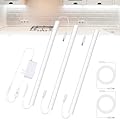 JUSJUBR Under Counter Lights for Kitchen, 3 Packs x 12 Inch Dimmable LED Under Cabinet Lighting, Cold White 6000K, Plug-in Under Cabinet Lights with Memory Function