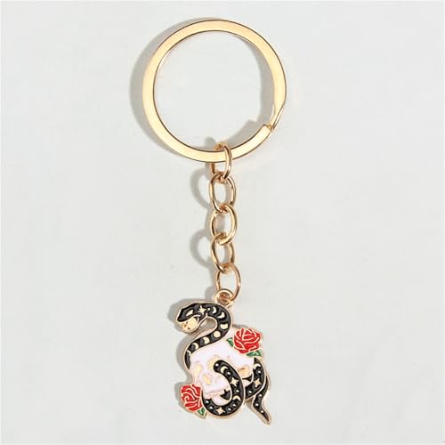Bijoux de sacs de luxe avec pendentif serpent métallique - 3