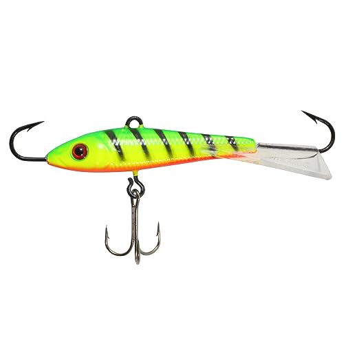 Northland Fishing Tackle Puppet Minnow Darting Fishing and Ice Fishing Lure for Walleye, Pike, Trout, and Panfish, UV Firetiger, 1/8 Oz, 1/Cd