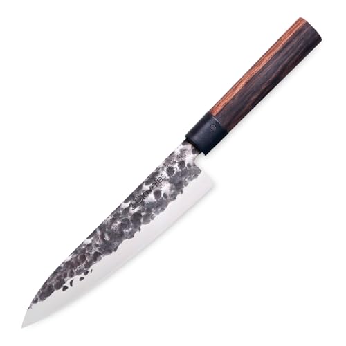 3 Claveles Cuchillo de Cocinero Japonés, Mango de Madera, Línea Osaka - (20 cm),