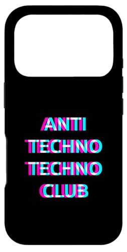 Anti Techno Techno Club Rave Festival EDM Party �X�}�z�P�[�X iPhone 17 Pro �p