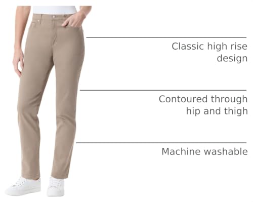 Image of Gloria Vanderbilt Womens Amanda Classic High Rise Tapered Jean Petite