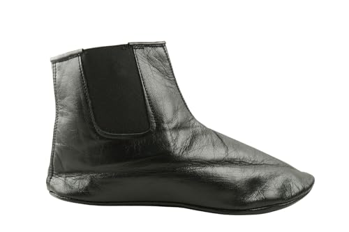 Womens Premium Leather Home Slippers One Side Zipper One Side Elastic Halal Socks Handmade Khuffain Mest Indoor Slipper 7