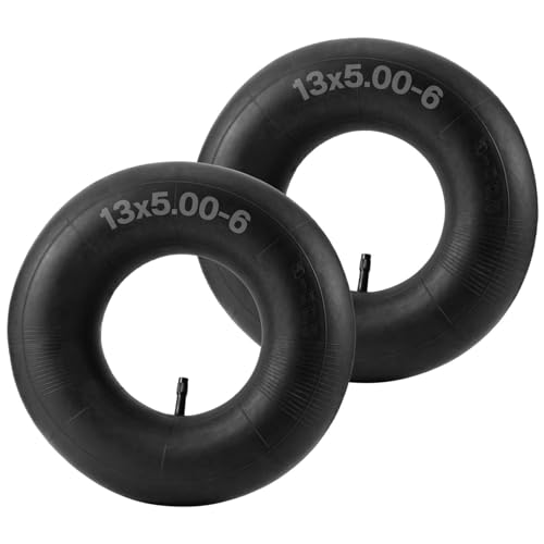 AZIEMARS- Paquete de 2 cámaras de aire de 13 x 5,00-6, 13 x 5 x 6, 5,00-6 aptas para karts, motos de cross, vehículos todo terreno, tractores de jardín, cortacéspedes, carros, carretillas manuales, re