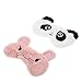 DOITOOL 2Pcs Weiche Plüsch Augen Masken Plüsch Schlaf Auge Masken Panda Bär Auge Masken Cartoon Tier Auge Abdeckung Reise Auge Masken für Kinder Erwachsene (Farbe Sortiert)