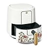 B - 3-Quart Digital Air Fryer, TurboCrisp Technology, 4 Presets, 170°F-400°F, Non-Stick, Dishwasher Safe, 1200 Watt. (WILDFLOWER WHITE)