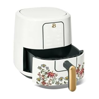 B - 3-Quart Digital Air Fryer, TurboCrisp Technology, 4 Presets, 170°F-400°F, Non-Stick, Dishwasher Safe, 1200 Watt. (WILDFLOWER WHITE)