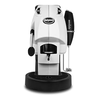 Didiesse Baby Frog Coffee & Tea – Macchina da Caffè a Cialde, con Frullino Montalatte e Doppio Portacialde per Caffè e Tè, Basso Consumo 650W, Erogatore Acqua Calda. (Bianco)