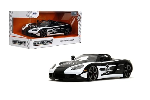 Hyper-Spec 1:24 Porsche Carrera GT 2005 Negro miniatura 1