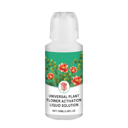 Zegaqae Alimento Para Flores - Fertilizante Para Plantas De Interior 100 ml | Accesorios Jardín Para Geranios Tomates Orquídeas Hortensias Pepinos