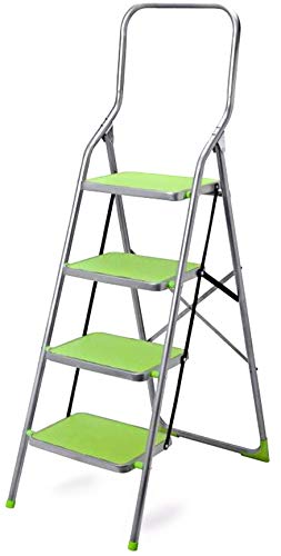 Casabriko Grip Step 4 peldaños - Taburete de acero pintado con alfombrillas de goma antideslizantes, capacidad de carga 100 kg Cover