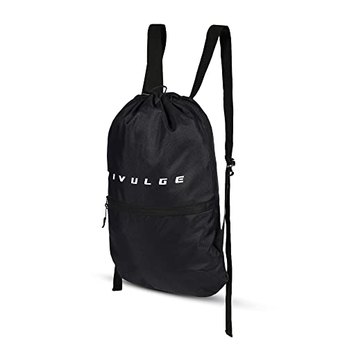 Image of DIVULGE Polyester Drawstring Rucksack Backpack (Green),16 Litres