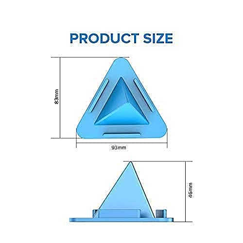 Image of Kelso Universal Portable Three-Sided Pyramid Shape Mobile Phone Holder Stand - Anti-Slip Triangle Design Desktop Stand for Smartphones - Lightweight Phone Stand (Pack of 6)