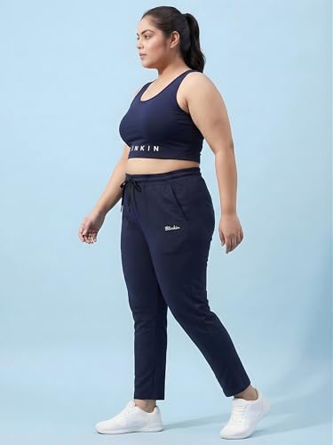 Image of BLINKIN Ankle Length Plus Size Cotton Track Pant for Woman | Ultimate Summer Lowers & Pajama for Women Pack of 2 (combo-plus-86)