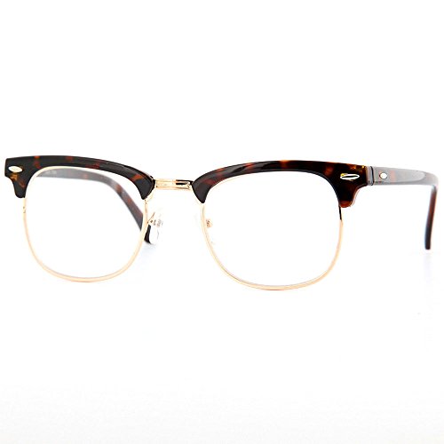 grinderPUNCH Half frame Clear Lens Classic Sunglasses3