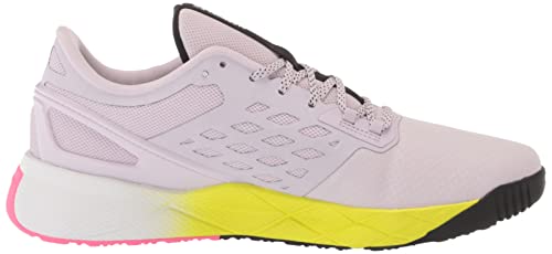 Reebok Tênis feminino Nanoflex Cross Trainer, Brilho de quartzo/preto/rosa atômico, 7.5