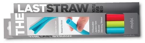 MOBI The Last Straw Jumbo pitillos silicona multicolor miniatura 2