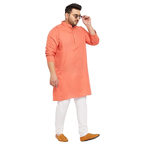 Image of Bigbanana Plus Size Men Regular Fit Kurta
