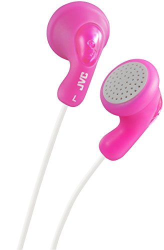 JVC Gumy In-Ear Wired Headphones Earphones Compatible with iPod iPhone Samsung - Pink