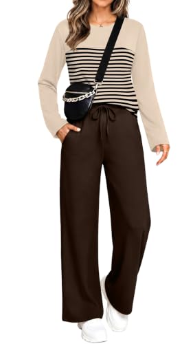 WIHOLL Lounge Sets for Women 2 Piece Fall Teacher Outfits Fashion Clothing