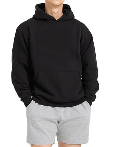 Men's Hoodies Loose Fit Pullover Casual Fashion Long Sleeve Hooded Sweatshirts with Pocket