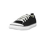 KEEN Women's Elsa Sneaker, Black/Star White, 8.5 M US