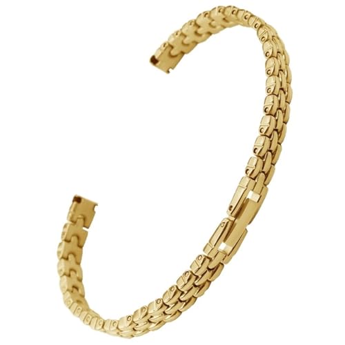 ���f�B�[�X���^���E�H�b�`�o���h �X�e�����X�X�`�[���E�H�b�`�X�g���b�v �E�H�b�`�A�N�Z�T���[(Gold,10mm)