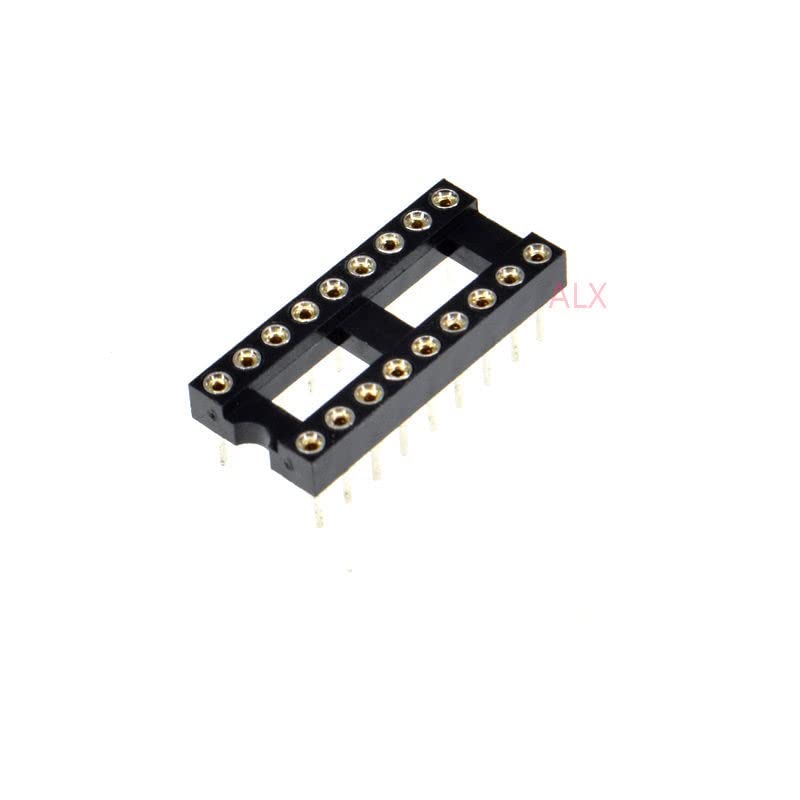 10PCS DIP18 IC Round Hole Socket 18p DIP CHIP Test Holder Adaptor 18 PIN dip-18 DIP 18PIN 2.54MM Pitch Connector